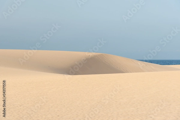 Fototapeta panorama island fuerteventura island in the desert