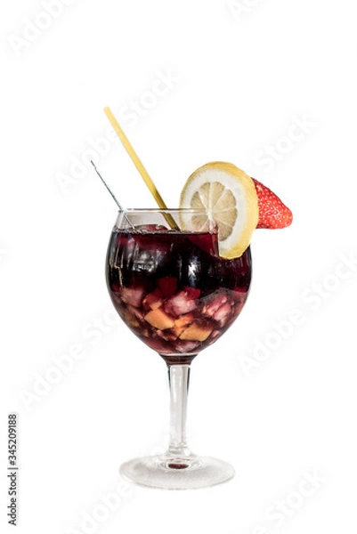 Fototapeta Cocktail on white background