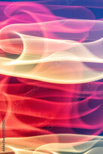 Fototapeta Beautiful Vibrant Curve Wave Light Motion Background Smoke Style 