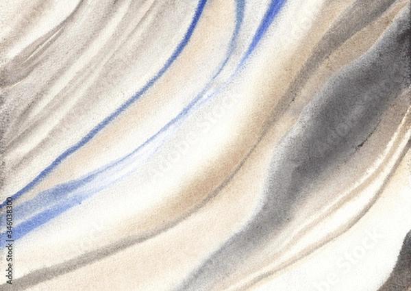 Fototapeta Marble background in watercolor. Gray and pastel colors. Great for populated art, packaging. Abstract texture.