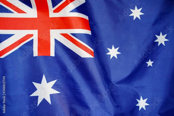 Fototapeta Flag of Australia. Flag of Australia waving in the wind.