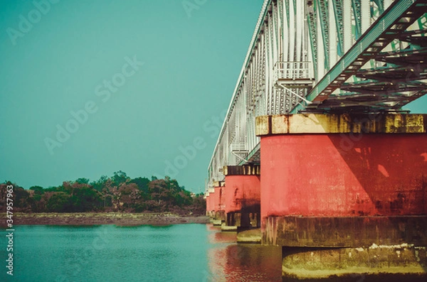 Fototapeta BRIDGE OVER A RIVER