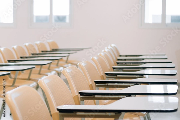 Fototapeta Empty seat lecture study room