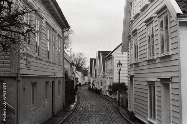 Fototapeta old town stavanger