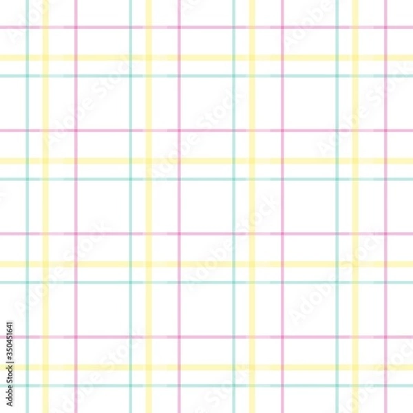 Fototapeta Sarong Motif with grid pattern. Seamless gingham Pattern. Vector illustrations. Texture from squares/ rhombus for - tablecloths, blanket, plaid, cloths, shirts, textiles, dresses, paper, posters.