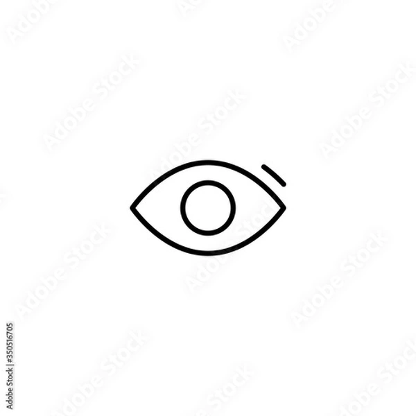 Fototapeta eye view icon vector illustration