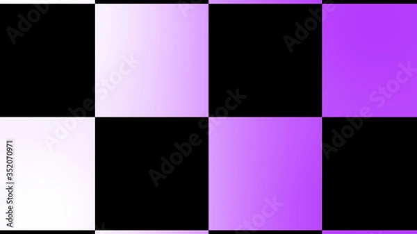 Fototapeta New white and purple checker board abstract background