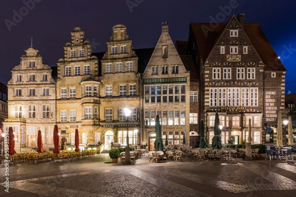 Fototapeta Bremen zur blauen Stunde 