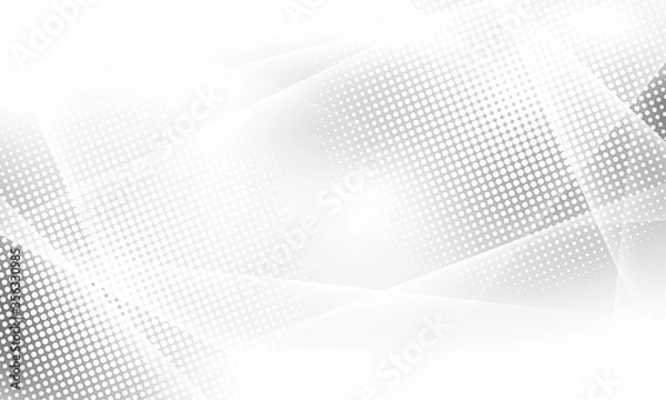 Fototapeta Abstract grey background poster with dynamic waves. technology network Vector illustration.