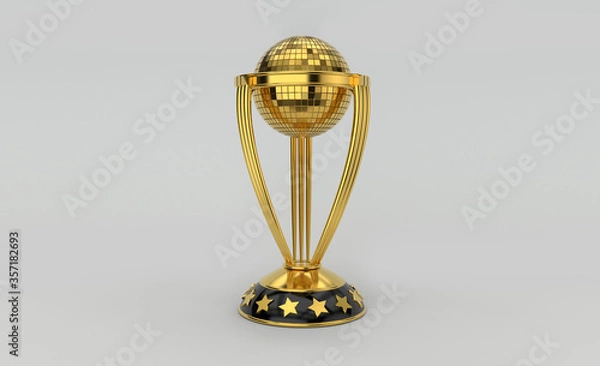 Fototapeta Sports Winning Award Trophy illustration 3D render 