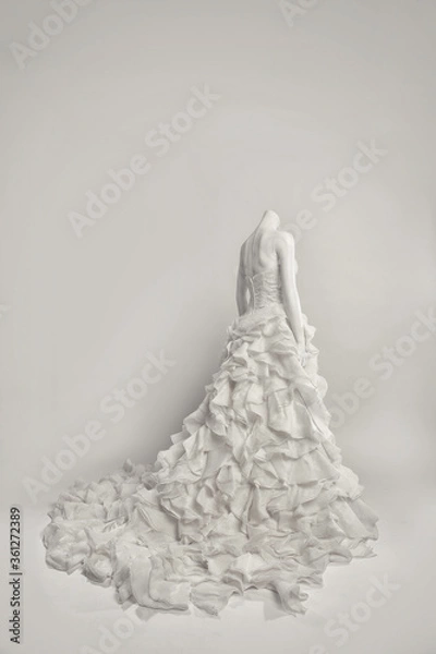 Fototapeta wedding dress on mannequin