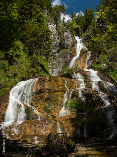 Fototapeta Schleierfall in the Oetschergraeben Gorge in Austria