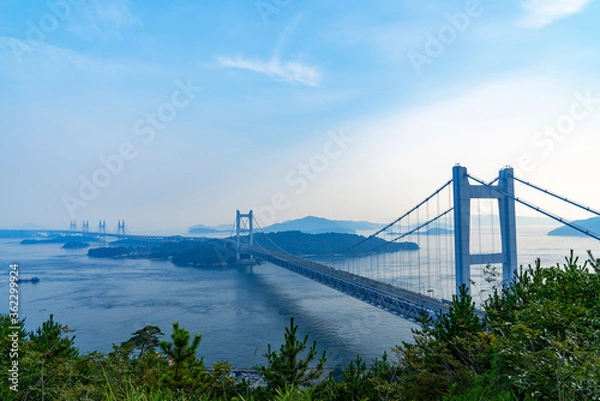 Fototapeta [岡山県]瀬戸大橋（鷲羽山展望台）