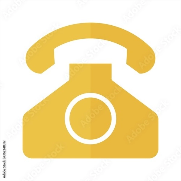 Fototapeta telephone icon vector isolated for any purposes