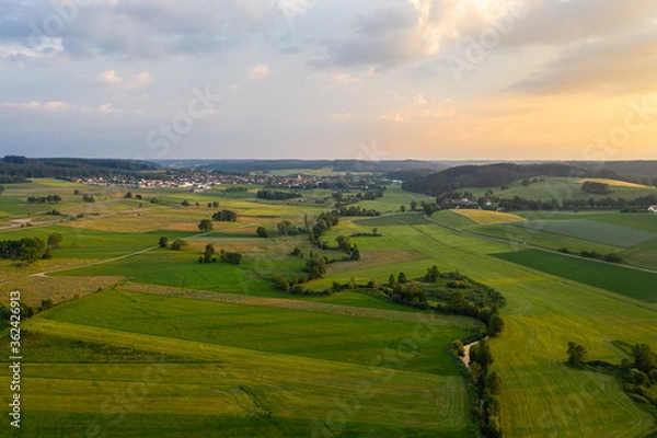 Fototapeta Bachlauf im Abendrot