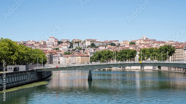 Fototapeta Ville de Lyon en été