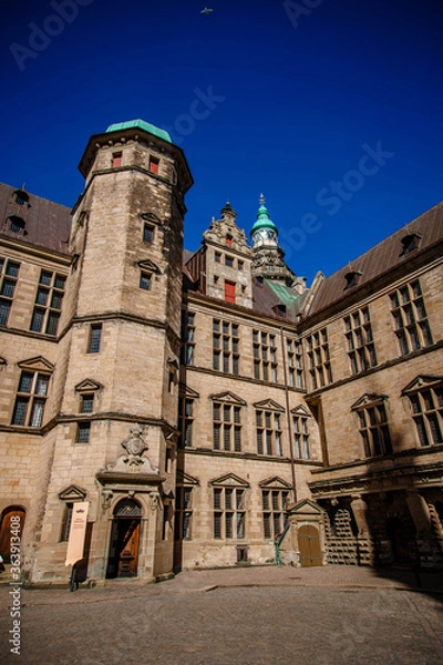 Fototapeta Kronborg castle the Helsingor (Elsinore) town, Denmark