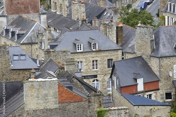 Fototapeta ville de dinan en bretagne