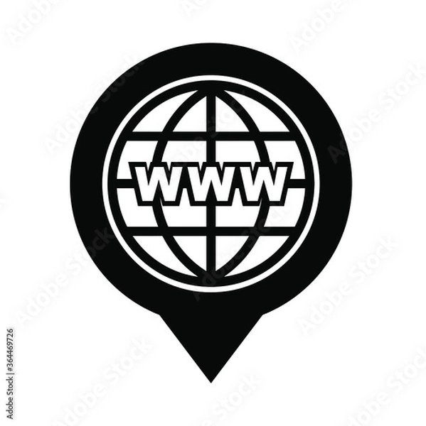 Fototapeta world wide web icon