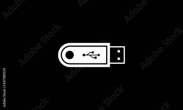 Obraz Flash stick storage device vector icon