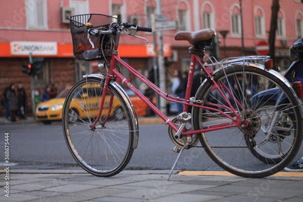 Fototapeta bicycles in the city