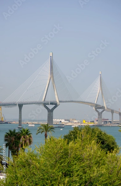 Obraz Constitution bridge, called La Pepa, in the Bay of Cadiz, Andalusia. Spain. Europe
