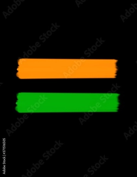 Fototapeta Indian national flag colour illustration png