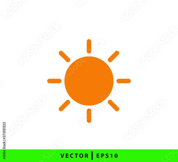 Fototapeta Sun icon vector logo design template