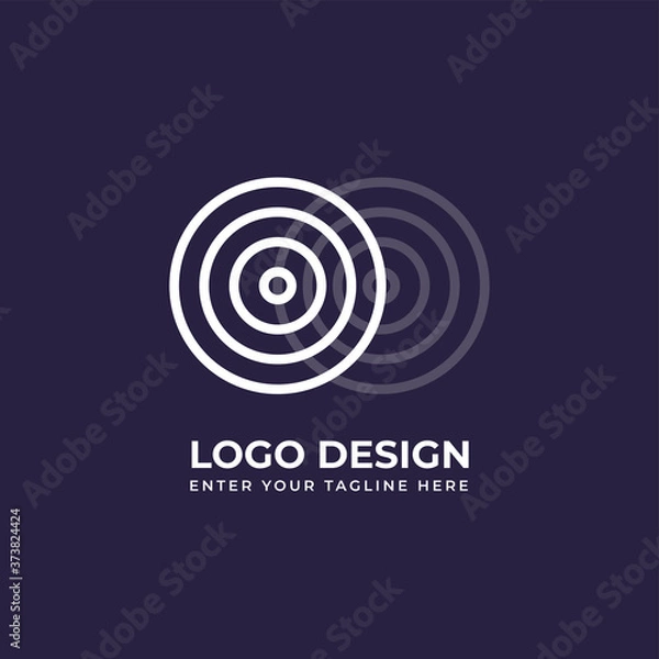 Fototapeta Creative abstract logo vector image for business