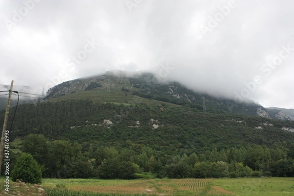 Fototapeta morning in the mountains