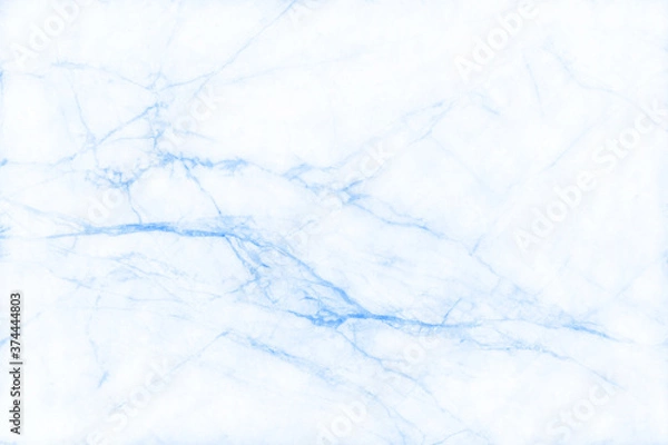 Fototapeta Blue marble seamless texture with high resolution for background and design interior or exterior, counter top view.