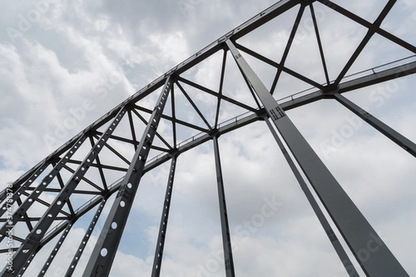 Fototapeta steel bridge closeup