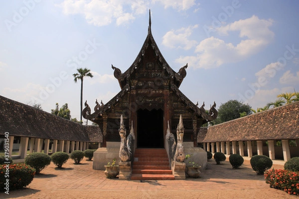 Fototapeta temple in Chiang Mai Thailand