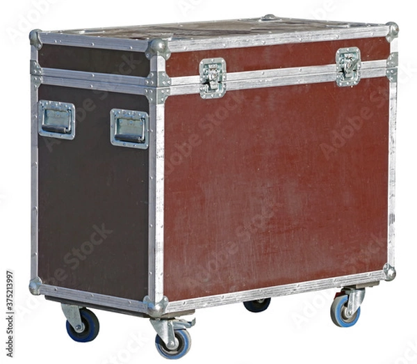 Fototapeta heavy-duty case for fragile equipment on white