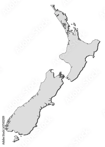 Obraz Map of New Zealand