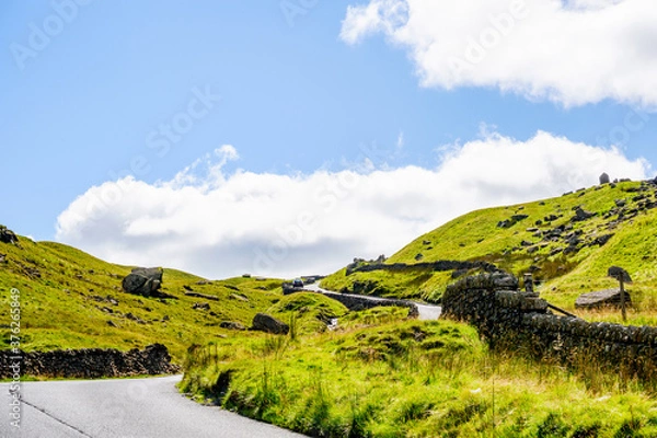 Fototapeta The Kirkstone Pass road in the English Lake District,