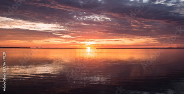 Fototapeta Amanece en una ciudad de Argentina