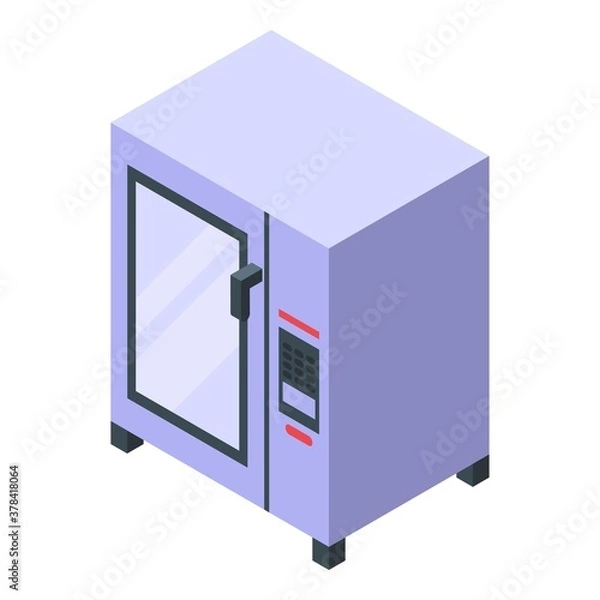 Obraz Convection oven gas icon. Isometric of convection oven gas vector icon for web design isolated on white background