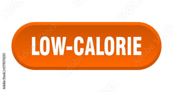 Fototapeta low-calorie button. rounded sign on white background