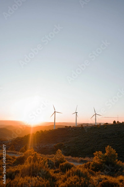 Fototapeta Sunset in Trucafor, Spain