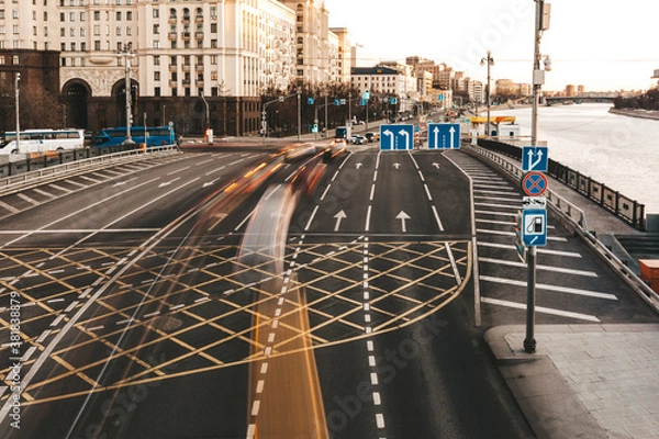 Fototapeta traffic in the city