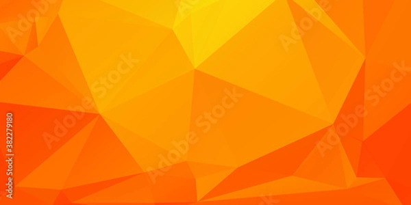 Fototapeta Abstract Orange Color Polygon Background Design, Abstract Geometric Origami Style With Gradient. Presentation,Website, Backdrop, Cover,Banner,Pattern Template