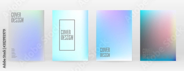 Fototapeta Pastel Soft. Vibrant Blue, Teal, Neon Concept.