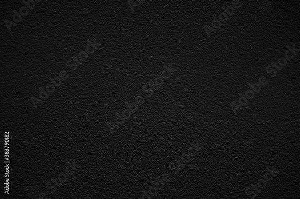 Fototapeta Abstract black blank concrete pattern and texture for background, surface of dark rough cement background.