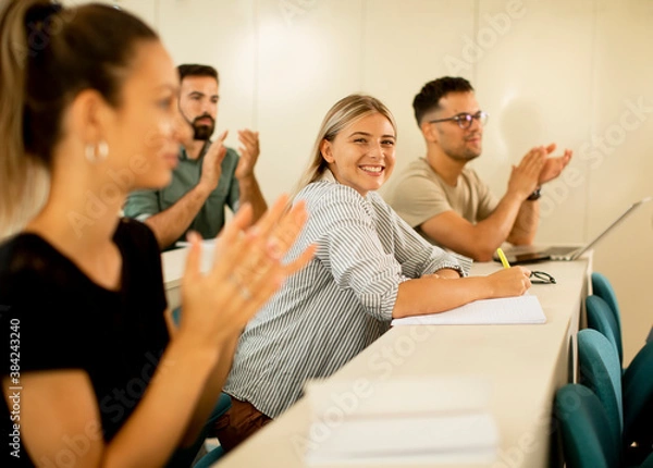 Fototapeta University students in the classroom