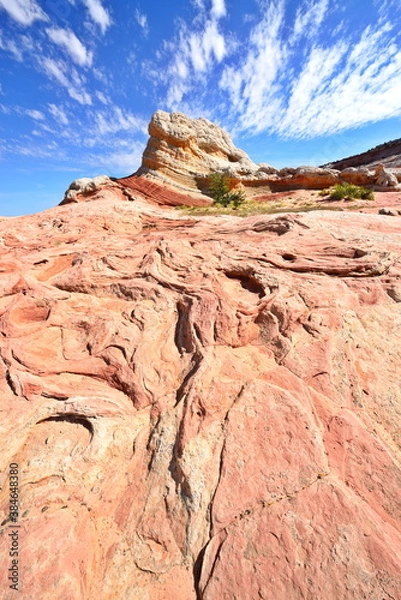 Fototapeta White Pocket Rock Formations in the Vermilion Cliffs National Monument in Arizona, USA