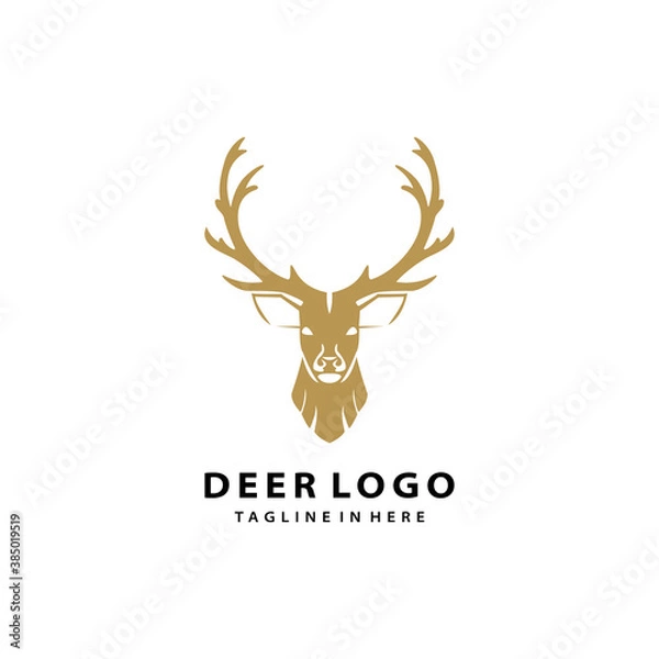 Fototapeta deer wild animal hunt logo