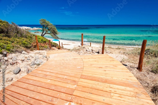 Fototapeta Scoglio di Peppino beach, Costa Rei, Muravera, Castiadas, Cagliari, Sardinia, Italy, Europe