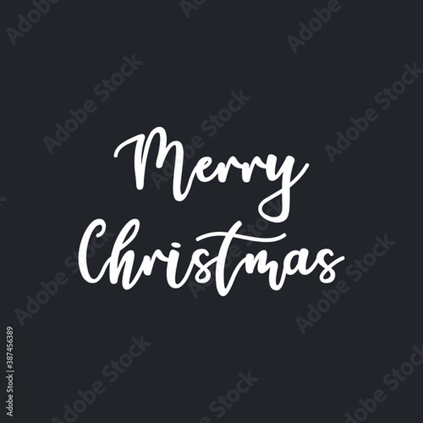 Fototapeta Merry Christmas - Creative typography lettering for Holiday Gift card EPS Vector