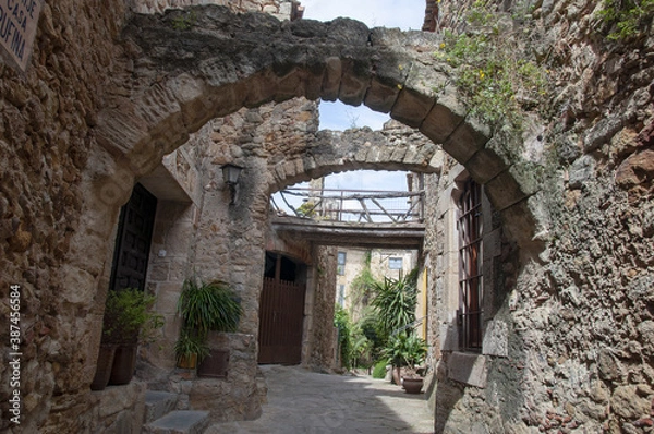 Obraz Pals, Gerona, Cataluña, España